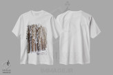 تیشرت سفید طرح دار برف طبیعت، دکور تعطیلات اثر گوران آناستاسوفسکی | immage.ir