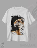 تیشرت سفید طرح دار ببر اول، مدیوم اثر گوران آناستاسوفسکی | immage.ir