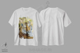 تیشرت سفید طرح دار ببر دوازدهم، مدیوم اثر گوران آناستاسوفسکی | immage.ir