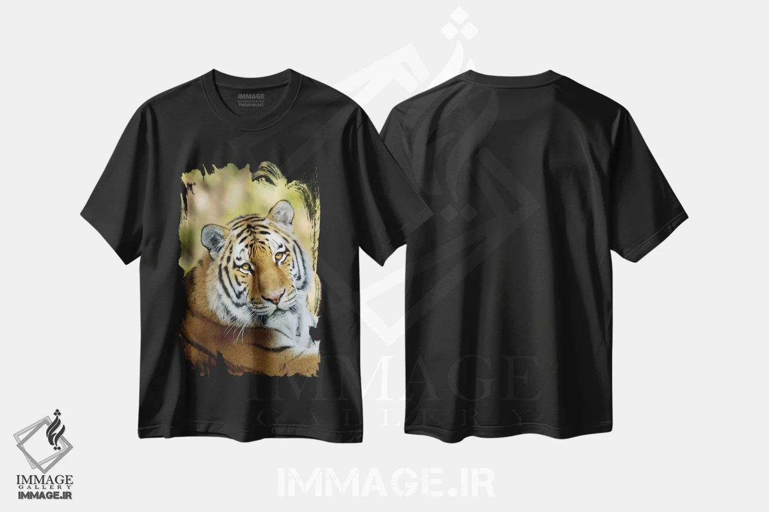 تیشرت مشکی طرح دار ببر دوازدهم، مدیوم اثر گوران آناستاسوفسکی | فروشگاه ایماژ