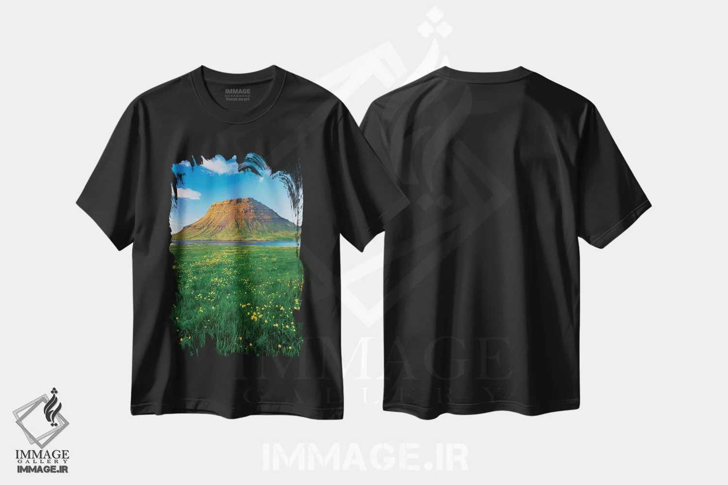 تیشرت مشکی طرح دار آثار گارث مک کورمک - فروشگاه ایماژ