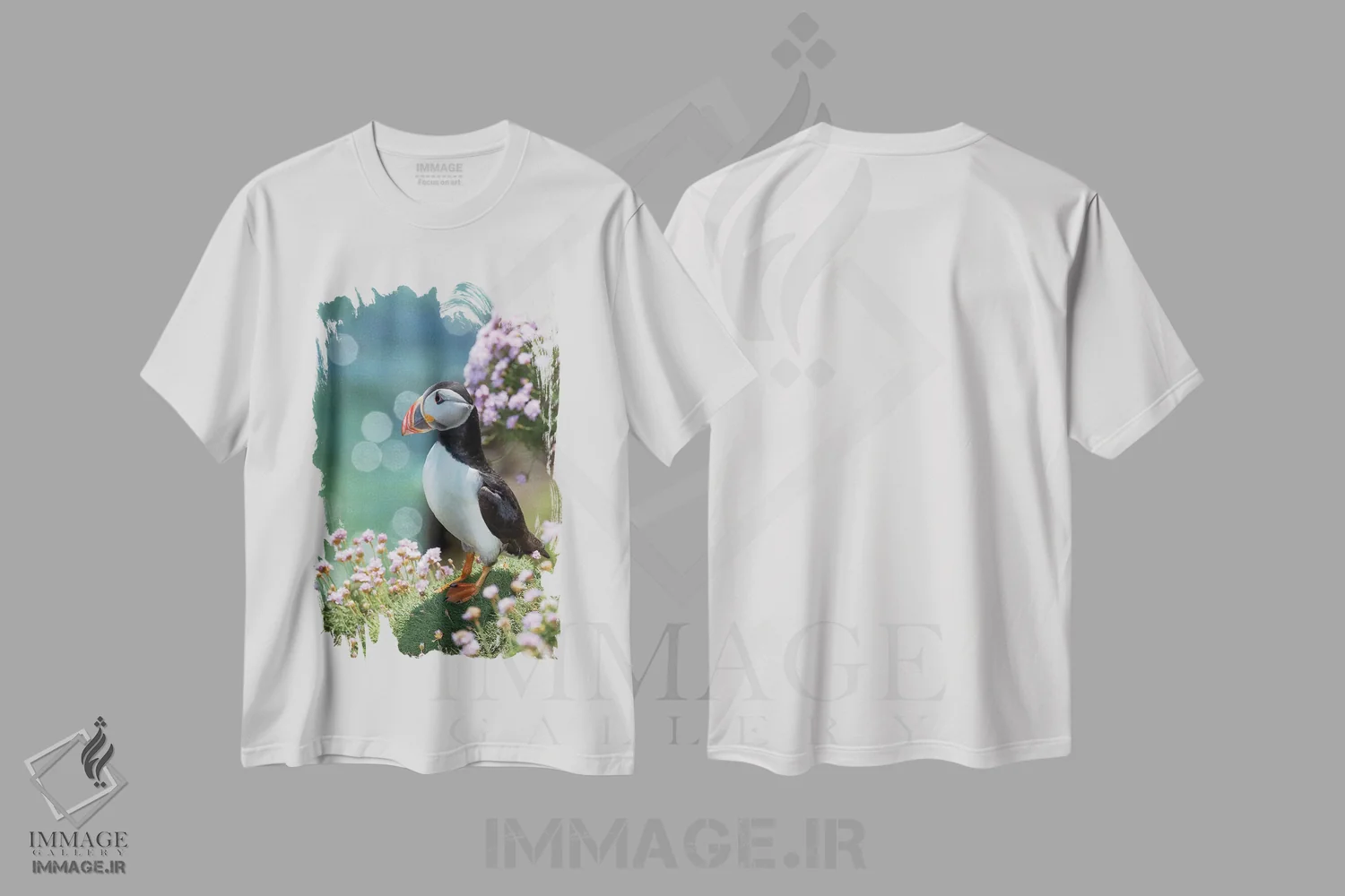 تیشرت سفید طرح دار آثار گارث مک کورمک - immage.ir