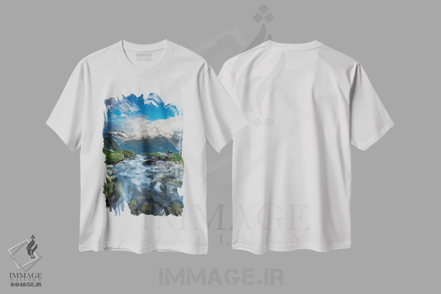 تیشرت سفید طرح دار آثار گارث مک کورمک - immage.ir