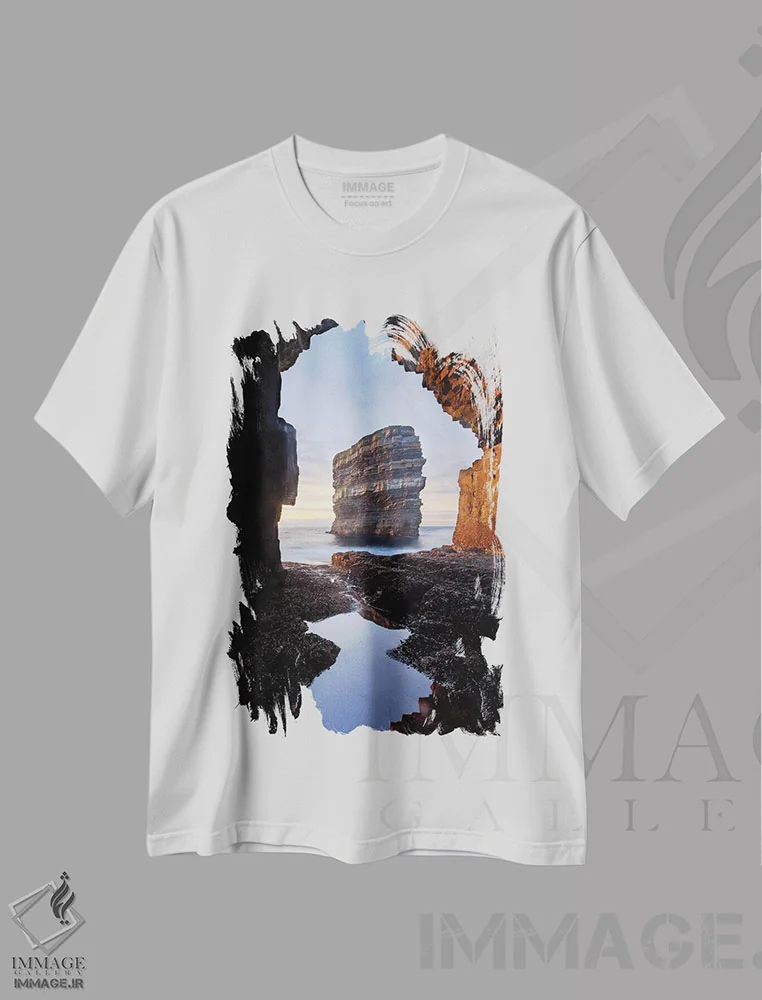 تیشرت سفید طرح دار آثار گارث مک کورمک - immage.ir