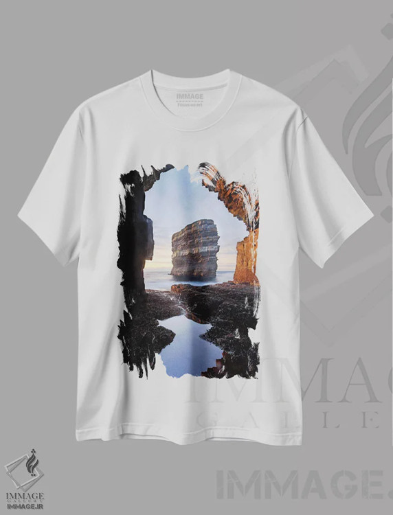 تیشرت سفید طرح دار آثار گارث مک کورمک - immage.ir