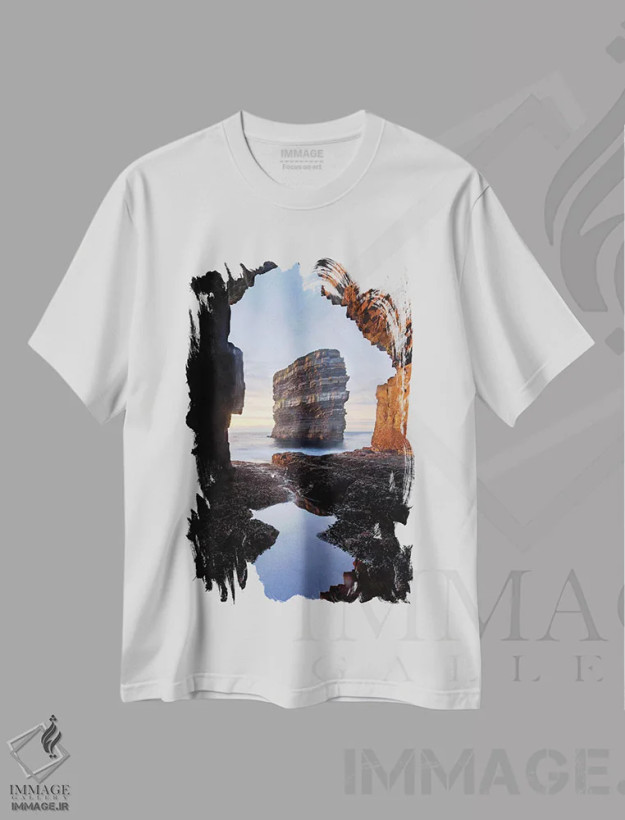 تیشرت سفید طرح دار آثار گارث مک کورمک - immage.ir