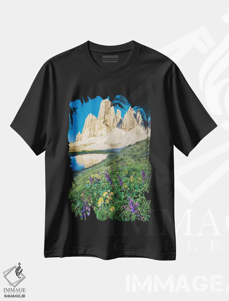 تیشرت مشکی طرح دار آثار گارث مک کورمک - immage.ir
