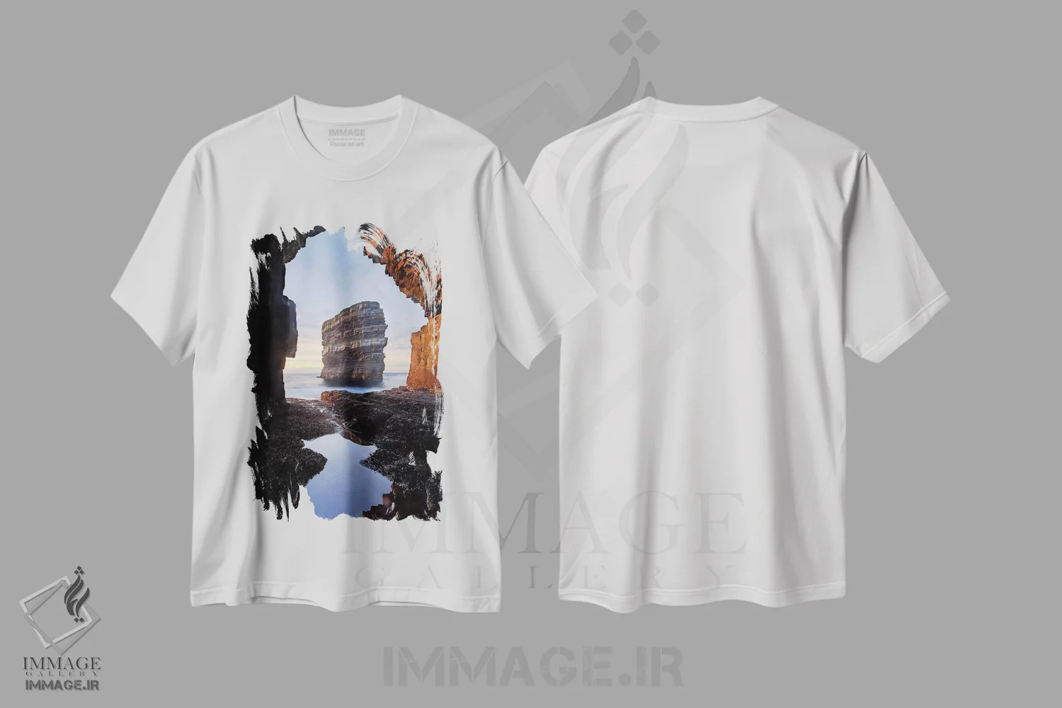 تیشرت سفید طرح دار آثار گارث مک کورمک - immage.ir