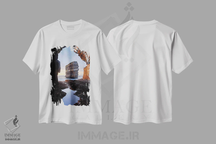 تیشرت سفید طرح دار آثار گارث مک کورمک - immage.ir