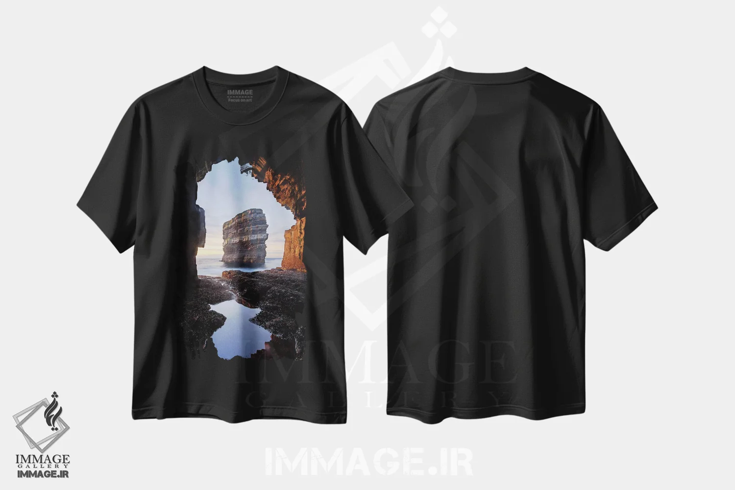 تیشرت مشکی طرح دار آثار گارث مک کورمک - فروشگاه ایماژ