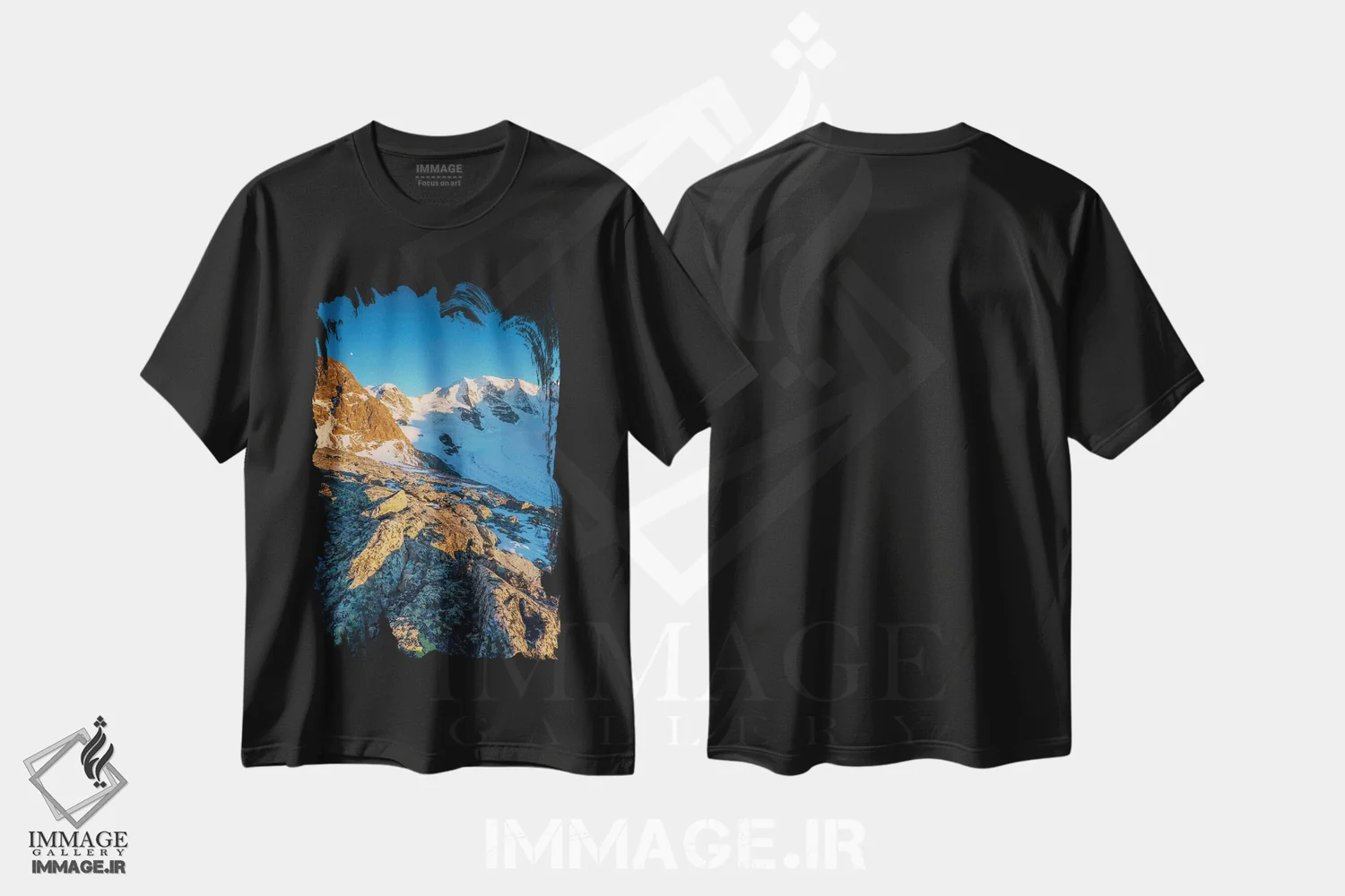 تیشرت مشکی طرح دار آثار گارث مک کورمک - immage.ir