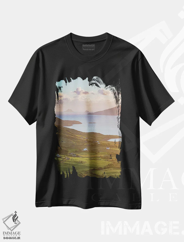 تیشرت مشکی طرح دار آثار گارث مک کورمک - فروشگاه ایماژ