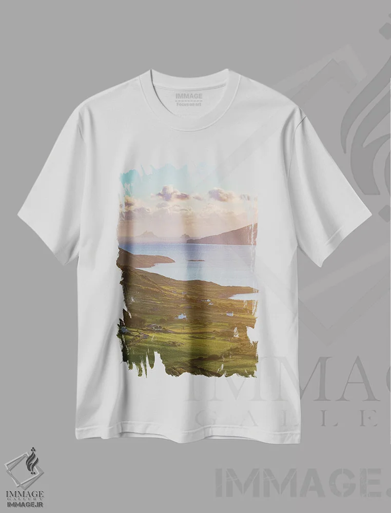 تیشرت سفید طرح دار آثار گارث مک کورمک - immage.ir