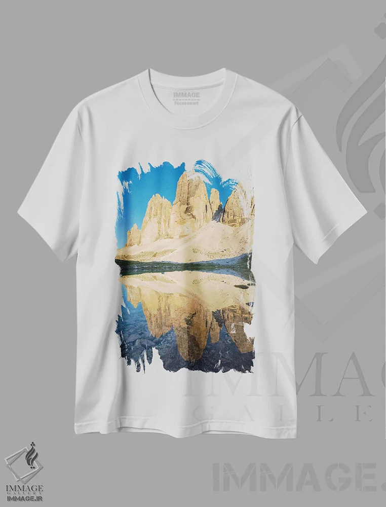 تیشرت سفید طرح دار آثار گارث مک کورمک - immage.ir