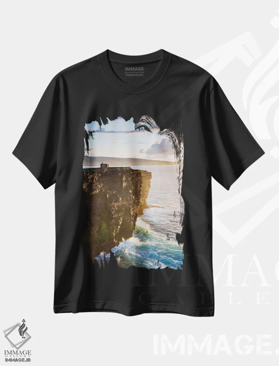 تیشرت مشکی طرح دار آثار گارث مک کورمک - immage.ir
