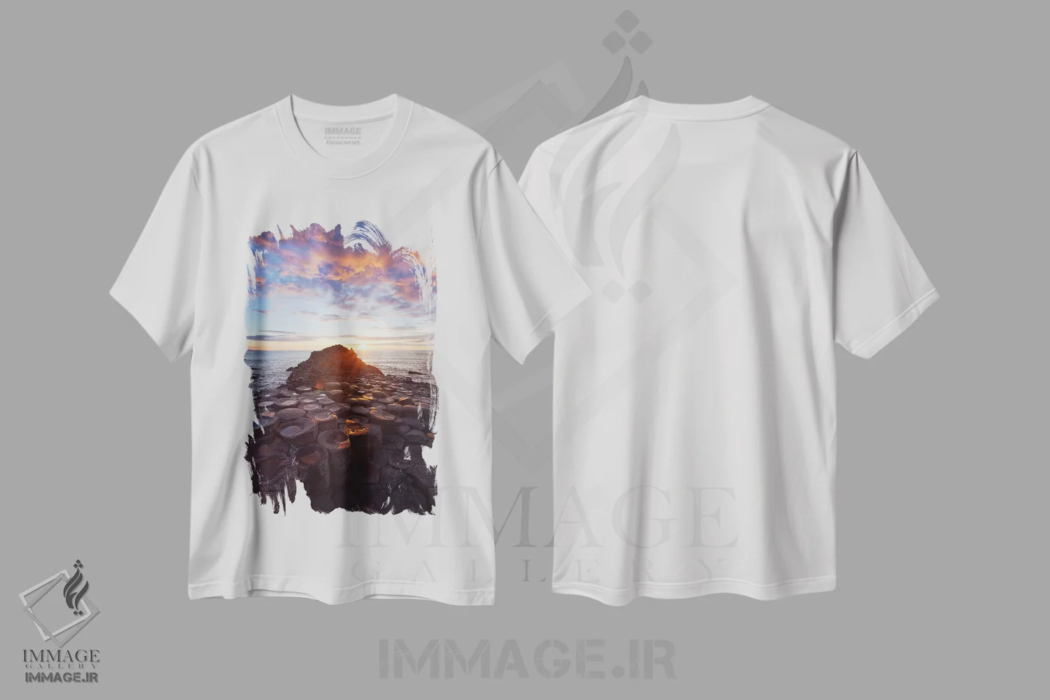 تیشرت سفید طرح دار آثار گارث مک کورمک - immage.ir