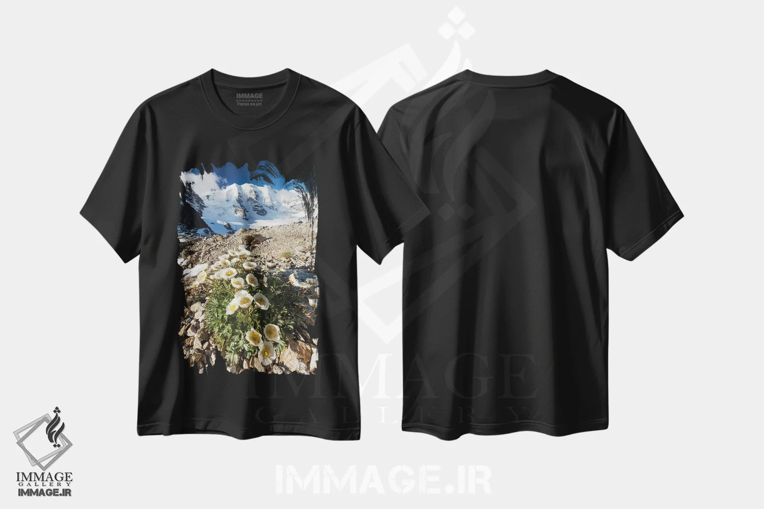 تیشرت مشکی طرح دار آثار گارث مک کورمک - immage.ir