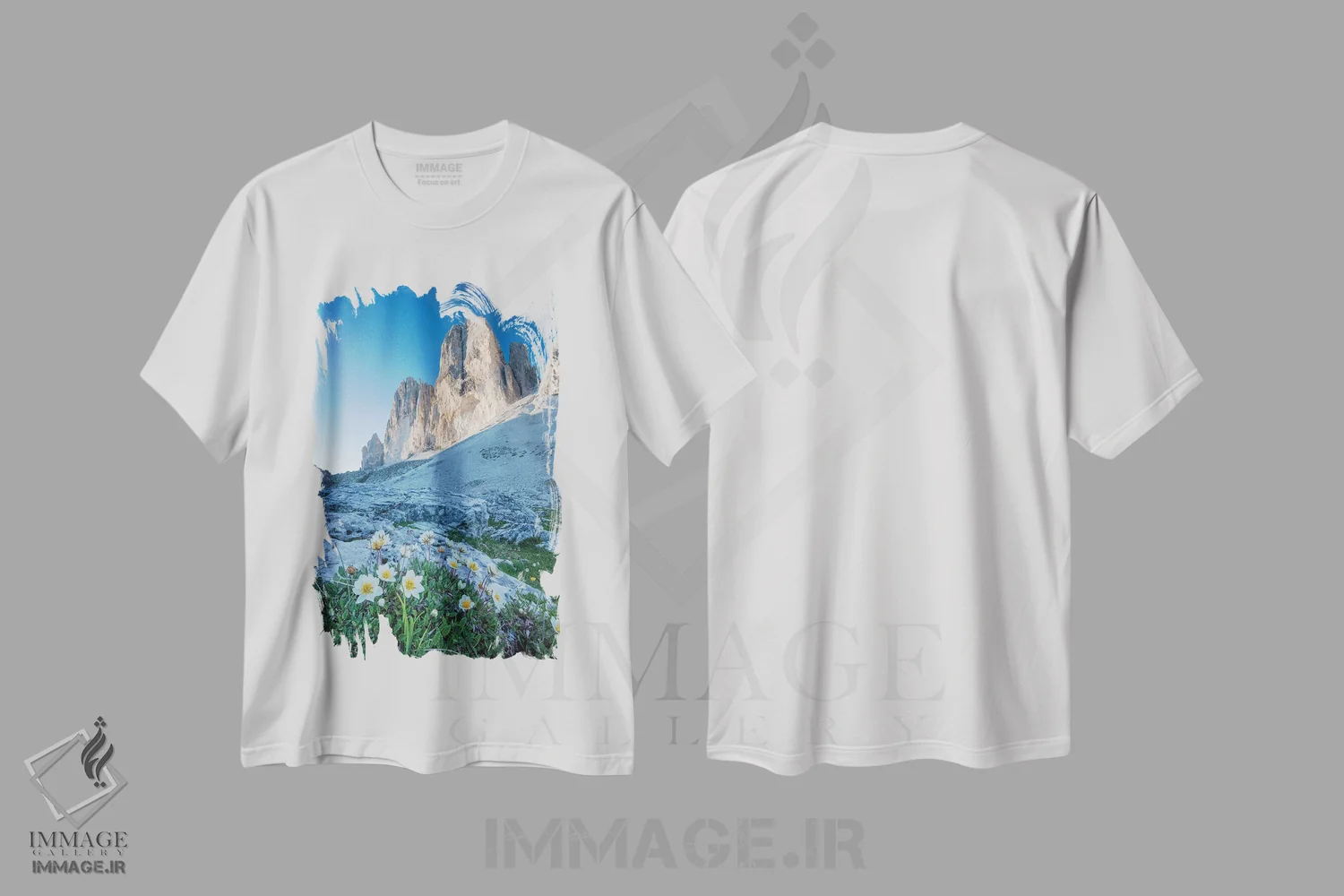 تیشرت سفید طرح دار آثار گارث مک کورمک - immage.ir