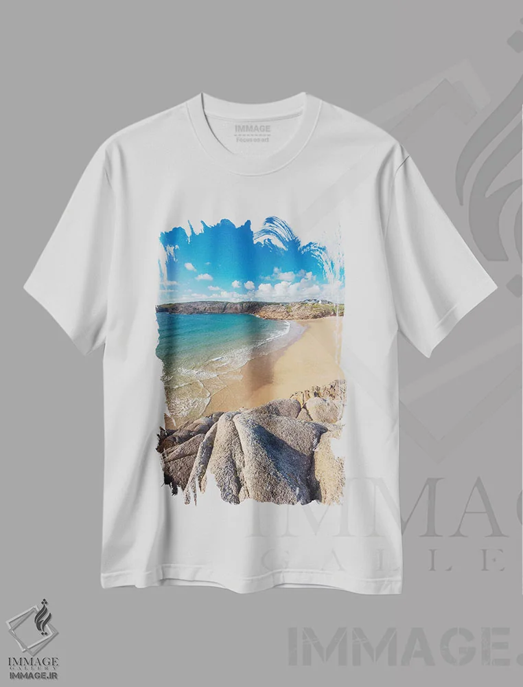 تیشرت سفید طرح دار آثار گارث مک کورمک - فروشگاه ایماژ