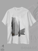 تیشرت سفید طرح دار مناره، عکاسی سیاه و سفید اثر گیلیارد برسسان | فروشگاه ایماژ