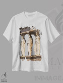 تیشرت سفید طرح دار کاریاتید ۲، مدیوم اثر گیلیارد برسسان | فروشگاه ایماژ