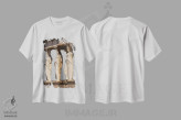تیشرت سفید طرح دار کاریاتید ۲، مدیوم اثر گیلیارد برسسان | فروشگاه ایماژ