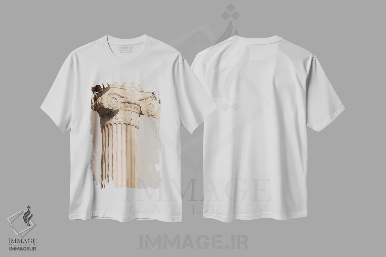 تیشرت سفید طرح دار یونیک، مدیوم اثر گیلیارد برسسان | immage.ir