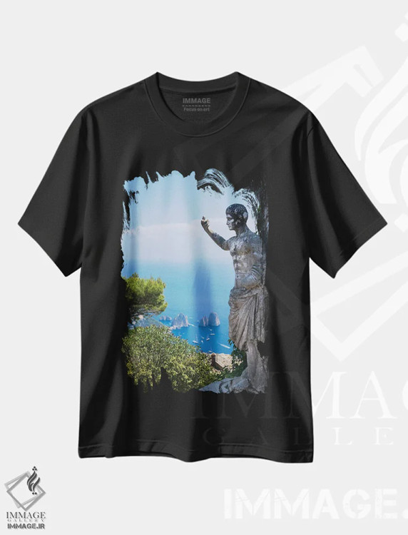 تیشرت مشکی طرح دار کاپری دُلچه ویتا، مدیوم اثر گیلیارد برسسان | immage.ir