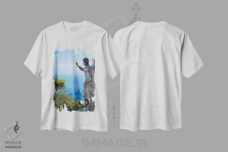 تیشرت سفید طرح دار کاپری دُلچه ویتا، مدیوم اثر گیلیارد برسسان | فروشگاه ایماژ