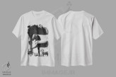 تیشرت سفید طرح دار ارابه چهار اسب پیروزی، عکاسی سیاه و سفید اثر گیلیارد برسسان | فروشگاه ایماژ