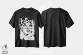 تیشرت مشکی طرح دار سپر محافظ در برابر استرس روزانه، هنر تزئینی سیاه و سفید اثر گیل لبلو | فروشگاه ایماژ