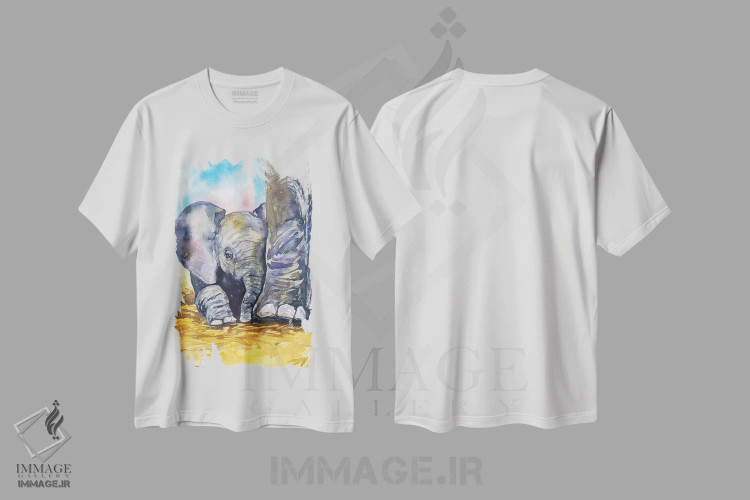 تیشرت سفید طرح دار عشق مادرانه، مدیوم اثر جورج دیاچنکو | فروشگاه ایماژ