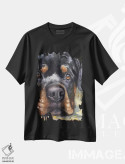 تیشرت مشکی طرح دار روتوایلر، مدیوم اثر جورج دیاچنکو | فروشگاه ایماژ