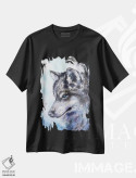 تیشرت مشکی طرح دار گرگ، مدیوم اثر جورج دیاچنکو | immage.ir