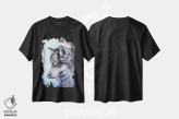 تیشرت مشکی طرح دار گرگ، مدیوم اثر جورج دیاچنکو | immage.ir