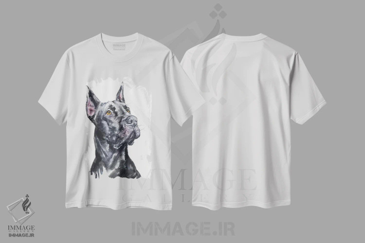 تیشرت سفید طرح دار گریت دین سیاه، مدیوم اثر جورج دیاچنکو | immage.ir