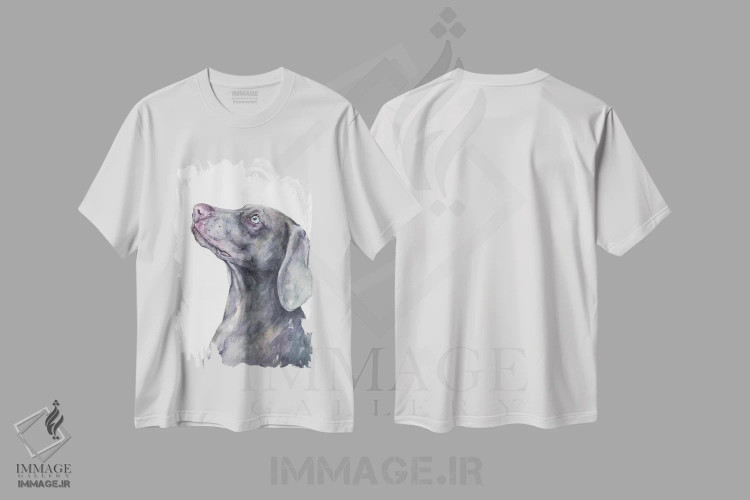 تیشرت سفید طرح دار وایمارانر، هنر فاخر معاصر اثر جورج دیاچنکو | immage.ir