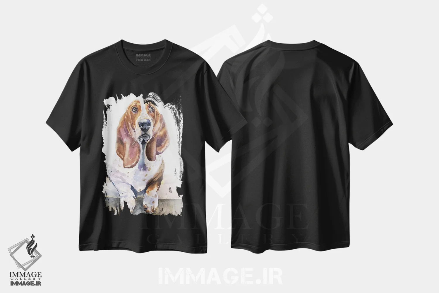 تیشرت مشکی طرح دار بست هاند، تزئینی اثر جورج دیاچنکو | immage.ir