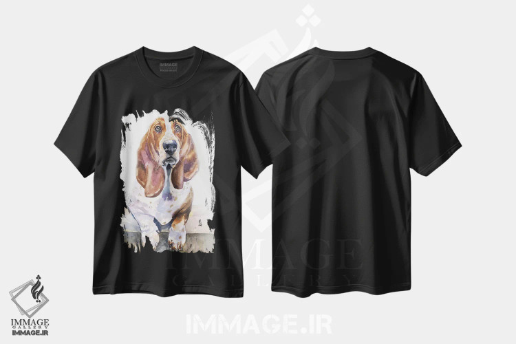 تیشرت مشکی طرح دار بست هاند، تزئینی اثر جورج دیاچنکو | immage.ir
