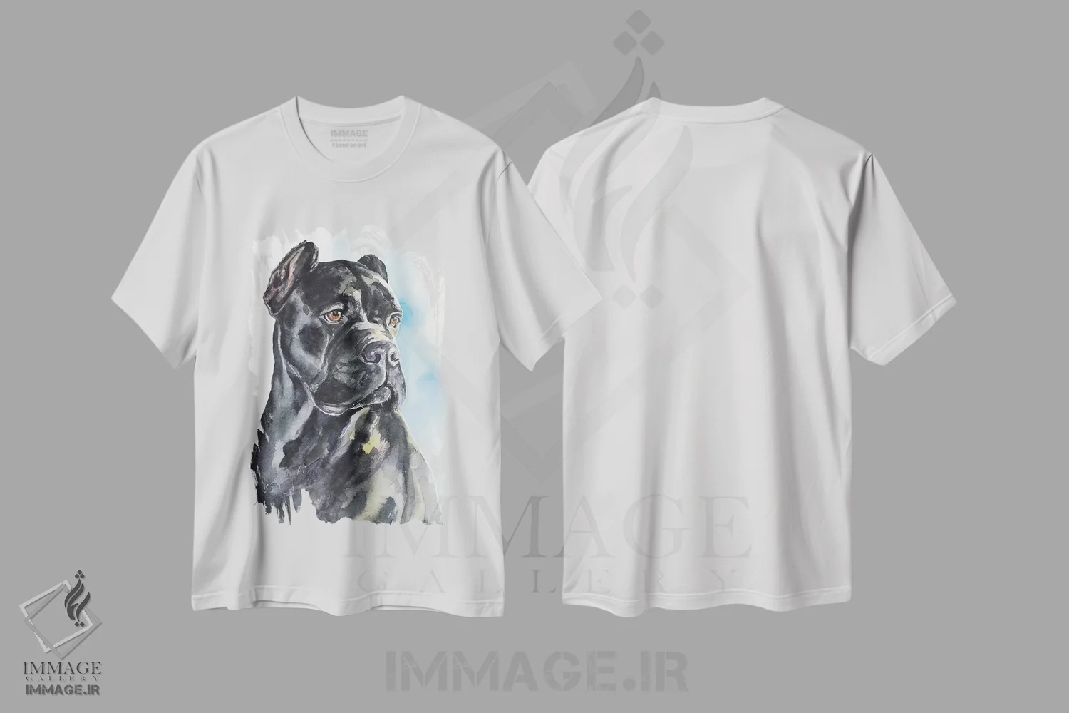 تیشرت سفید طرح دار کانه کورسو، تزئینی اثر جورج دیاچنکو | immage.ir