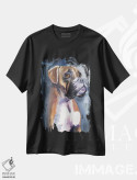 تیشرت مشکی طرح دار باکسر در مه، مدیوم اثر جورج دیاچنکو | فروشگاه ایماژ