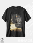 تیشرت مشکی طرح دار لابرادور اثر جورج دیاچنکو | immage.ir