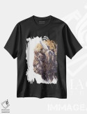 تیشرت مشکی طرح دار بوفالو، مدیوم اثر جورج دیاچنکو | فروشگاه ایماژ