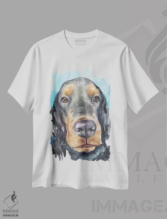 تیشرت سفید طرح دار گوردون ستر، دکور معاصر اثر جورج دیاچنکو | immage.ir