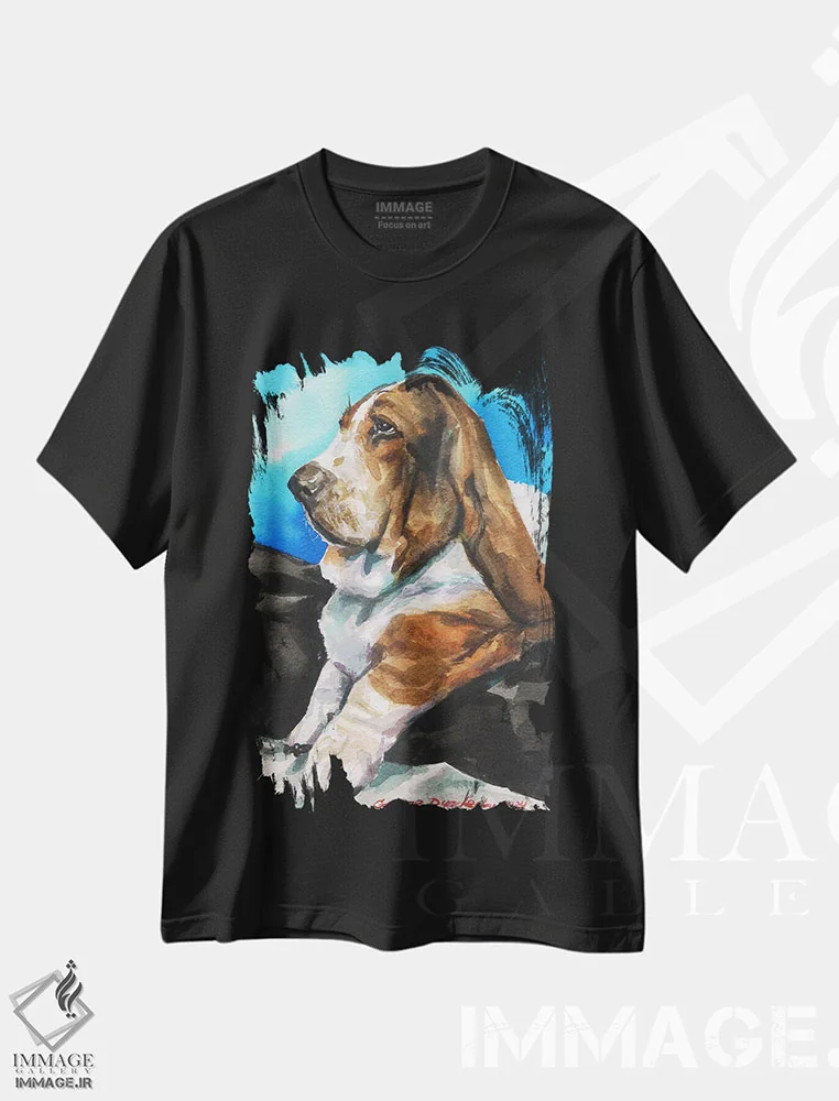 تیشرت مشکی طرح دار بست هاند جدی، مدیوم اثر جورج دیاچنکو | immage.ir