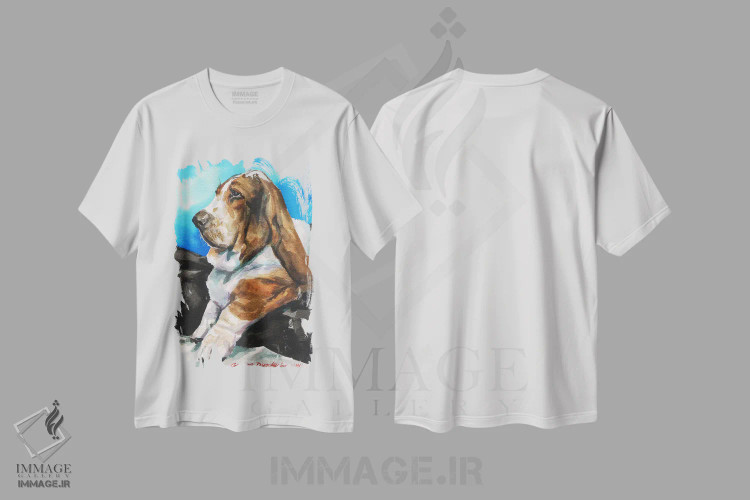 تیشرت سفید طرح دار بست هاند جدی، مدیوم اثر جورج دیاچنکو | فروشگاه ایماژ