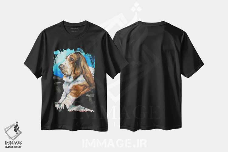 تیشرت مشکی طرح دار بست هاند جدی، مدیوم اثر جورج دیاچنکو | immage.ir