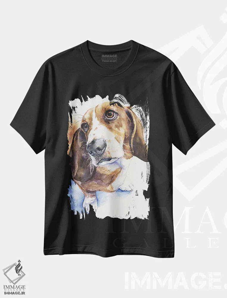 تیشرت مشکی طرح دار بست ۲، مدیوم اثر جورج دیاچنکو | immage.ir