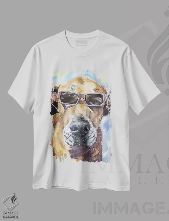 تیشرت سفید طرح دار گریت دین باحال، مدیوم اثر جورج دیاچنکو | فروشگاه ایماژ