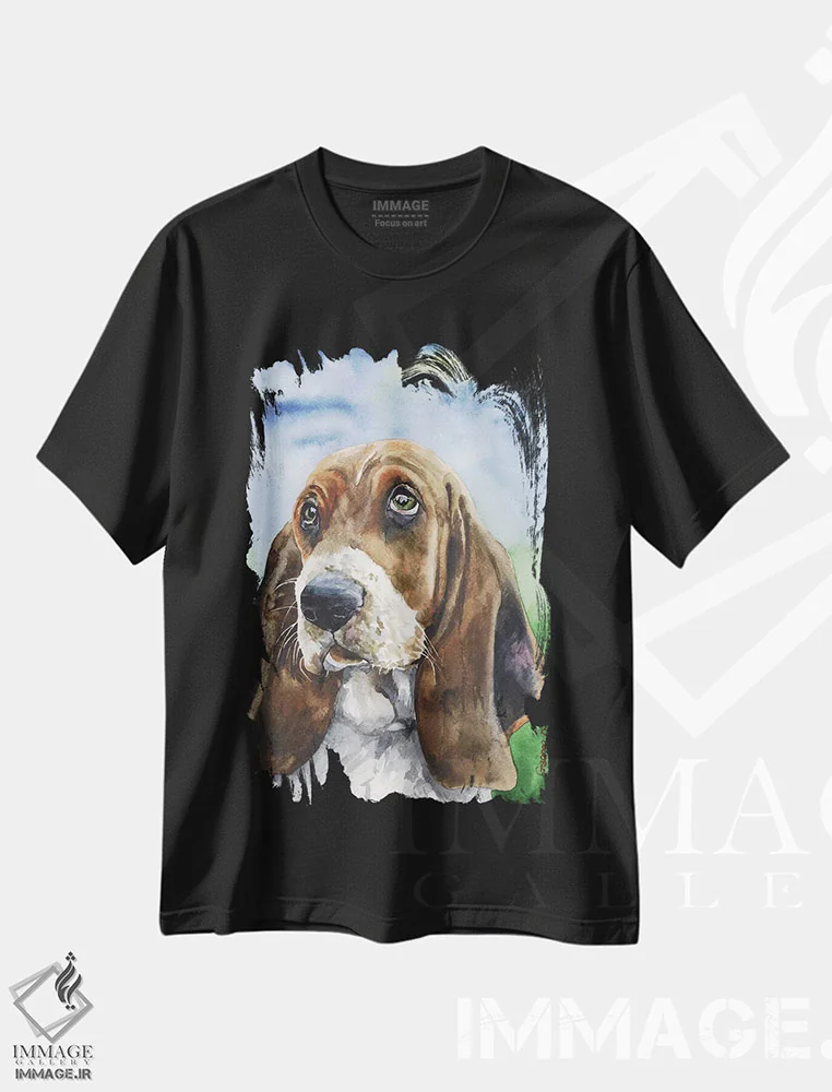 تیشرت مشکی طرح دار بست ۳، مدیوم اثر جورج دیاچنکو | immage.ir